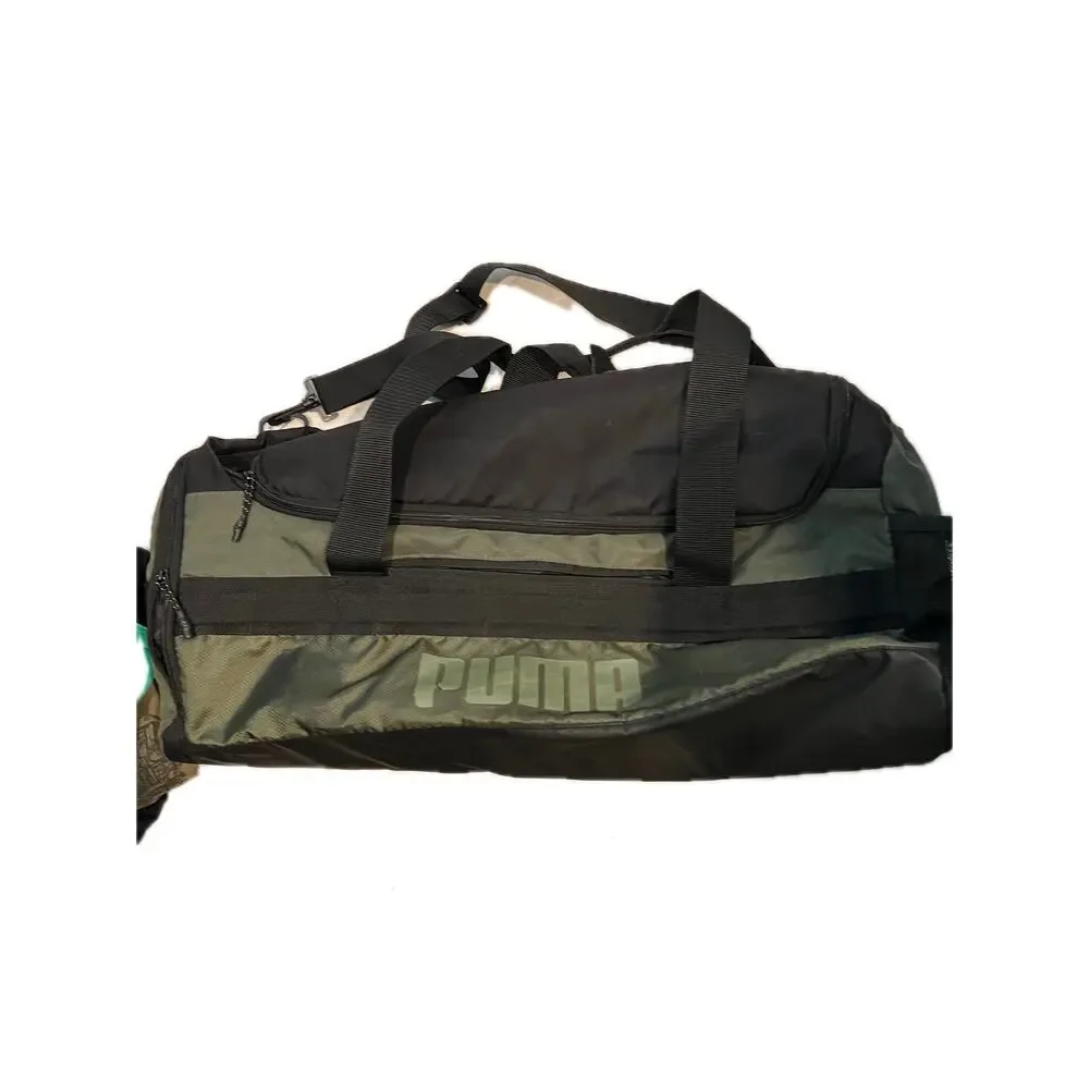 Puma Training Black Army Green Duffel Bag 24